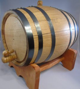 small oak barrels